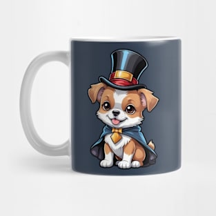 Cute Puppy Wearing Top Hat and Bowtie Mug